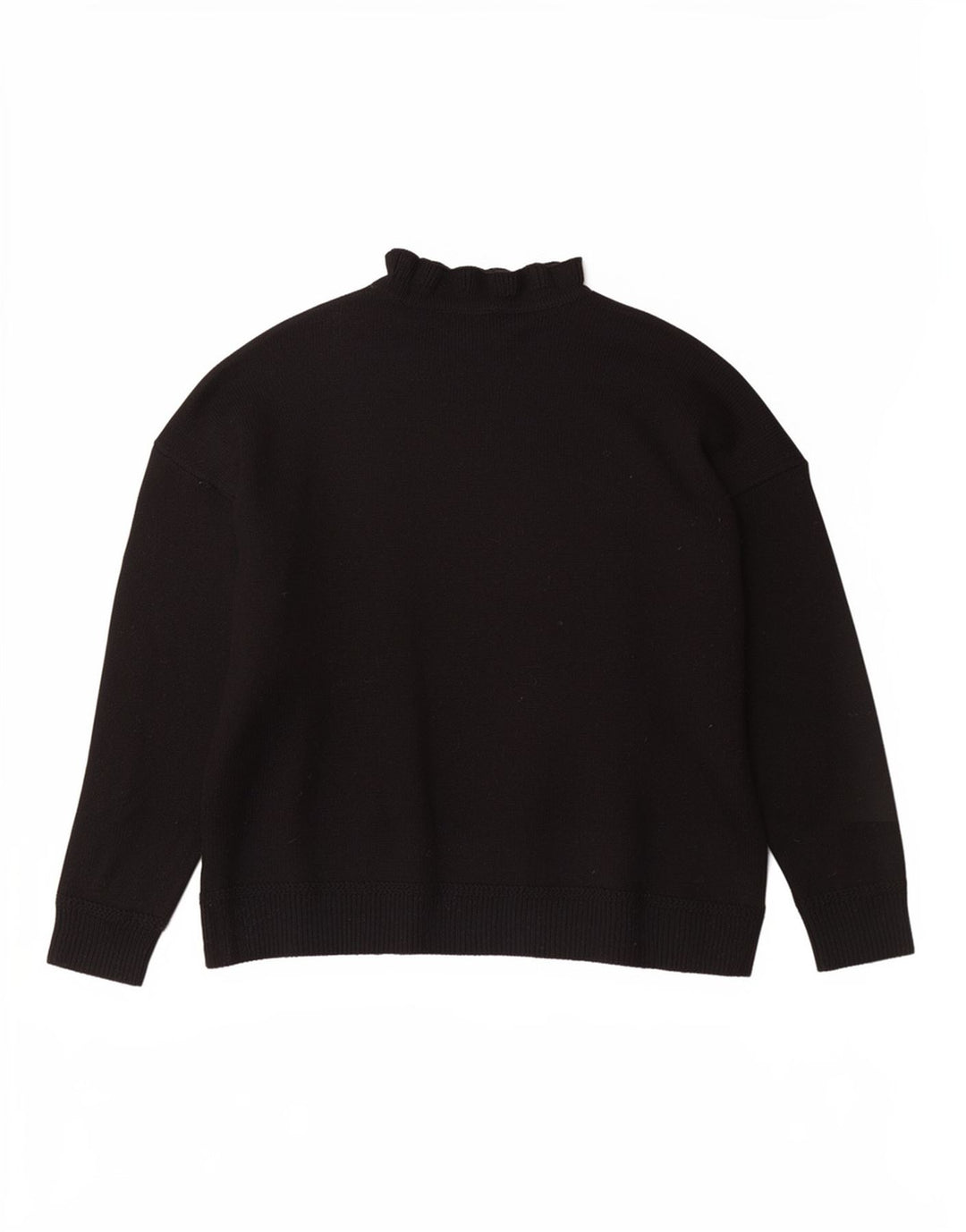 Marks & Spencer Womens Turtle Neck Jumper Sweater UK 16 Large Black