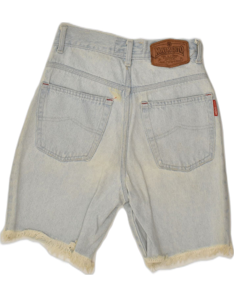 MOVI MENTO Boys Graphic Denim Shorts 7-8 Years W24 Blue | Vintage Movi Mento | Thrift | Second-Hand Movi Mento | Used Clothing | Messina Hembry 