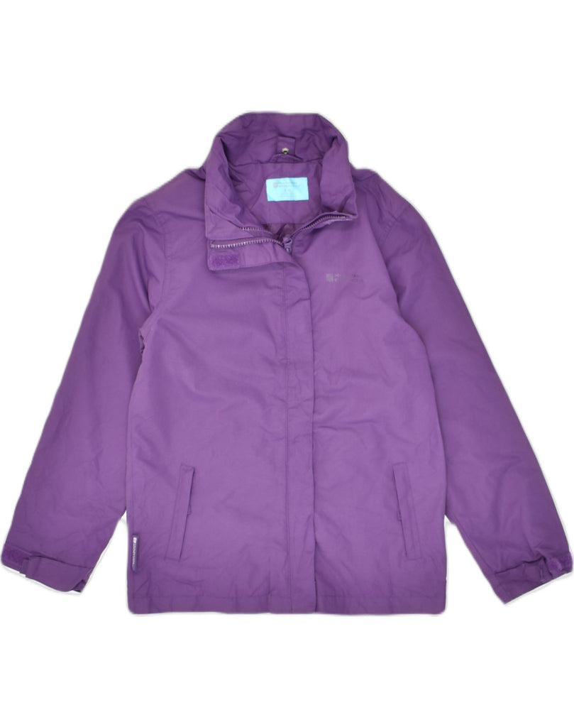 MOUNTAIN WAREHOUSE Girls Rain Jacket 9-10 Years Purple Polyester | Vintage Mountain Warehouse | Thrift | Second-Hand Mountain Warehouse | Used Clothing | Messina Hembry 