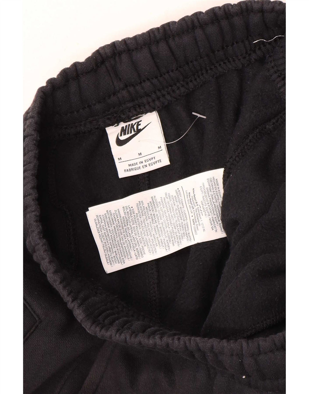 Nike Mens Tracksuit Trousers Joggers Medium Black Cotton