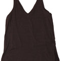 Marks & Spencer Womens Sleeveless Blouse Top UK 20 2XL Black Viscose