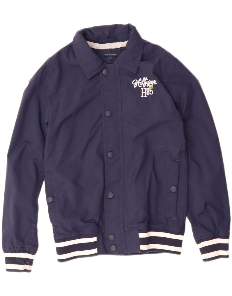 TOMMY HILFIGER Boys Bomber Jacket 13-14 Years Navy Blue Nylon Vintage Tommy Hilfiger and Second-Hand Tommy Hilfiger from Messina Hembry 