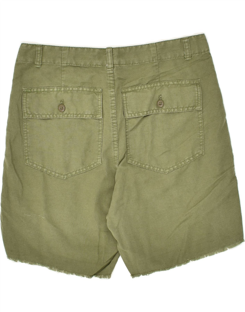 J. CREW Womens Chino Shorts US 6 Medium W32  Green Cotton | Vintage J. Crew | Thrift | Second-Hand J. Crew | Used Clothing | Messina Hembry 