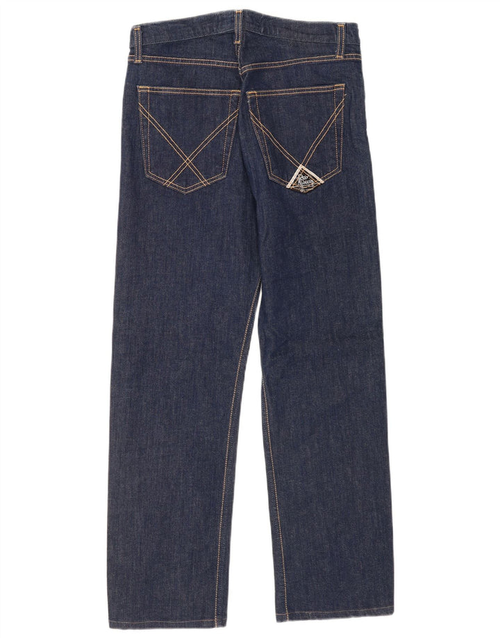 Roy Rogers Mens Straight Jeans W33 L29 Navy Blue Cotton