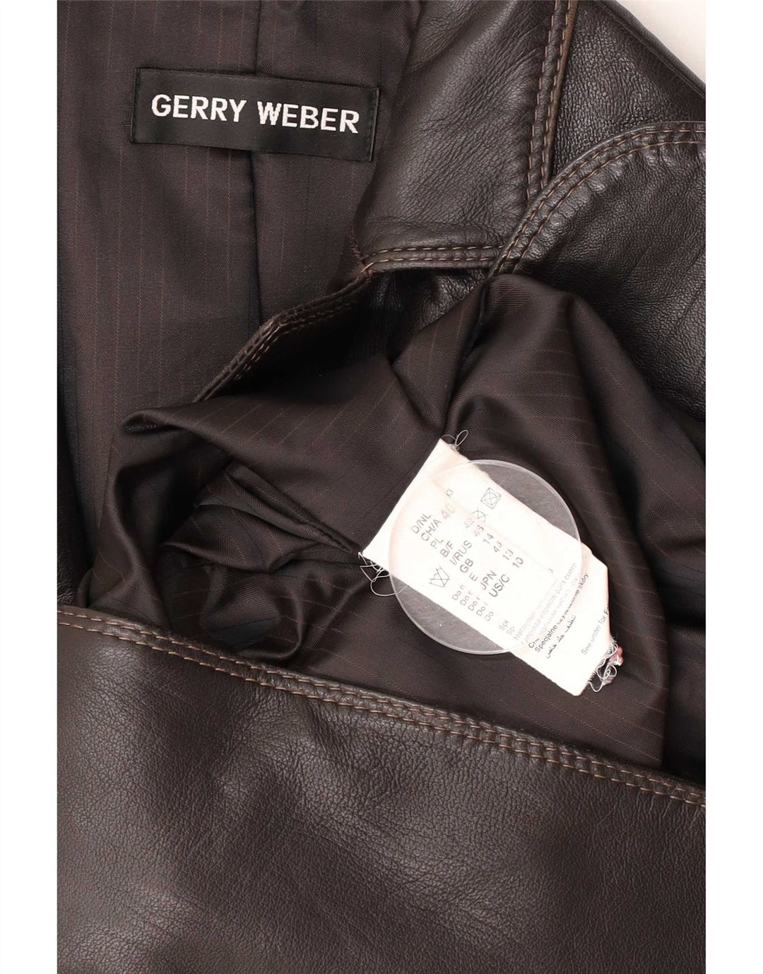 Gerry Weber Womens 2 Button Blazer Jacket UK 14 Medium Brown