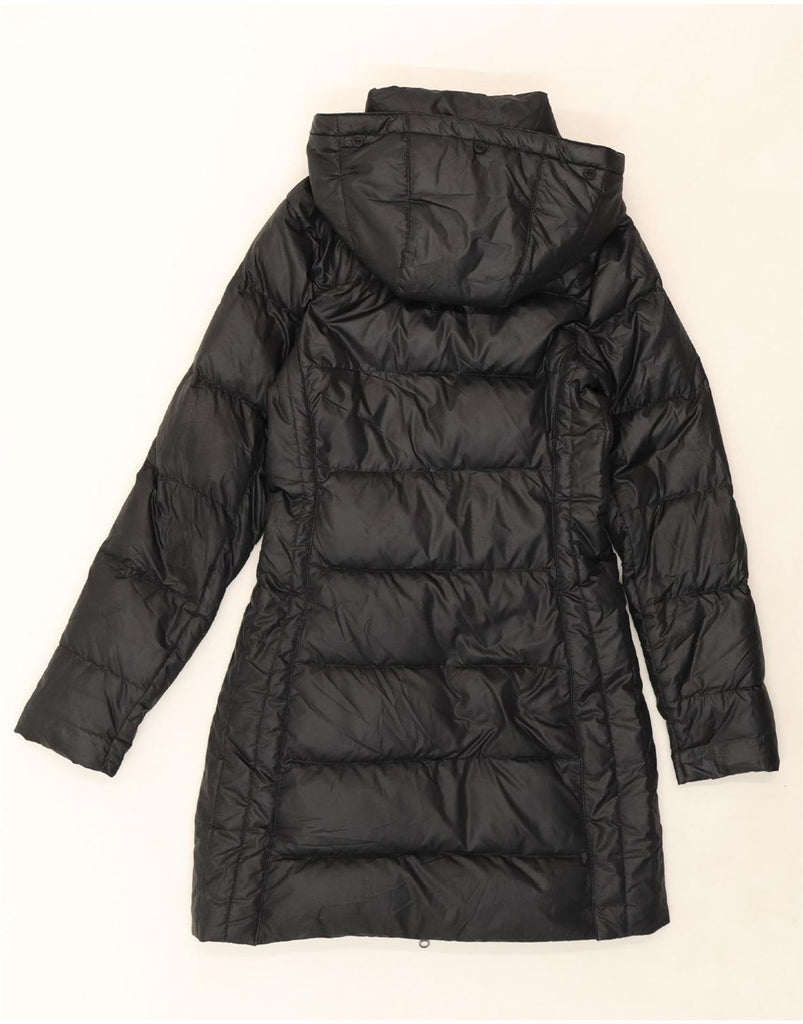 NIKE Womens Hooded Padded Coat UK 6 XS Black Polyester Vintage Nike and Second-Hand Nike from Messina Hembry 