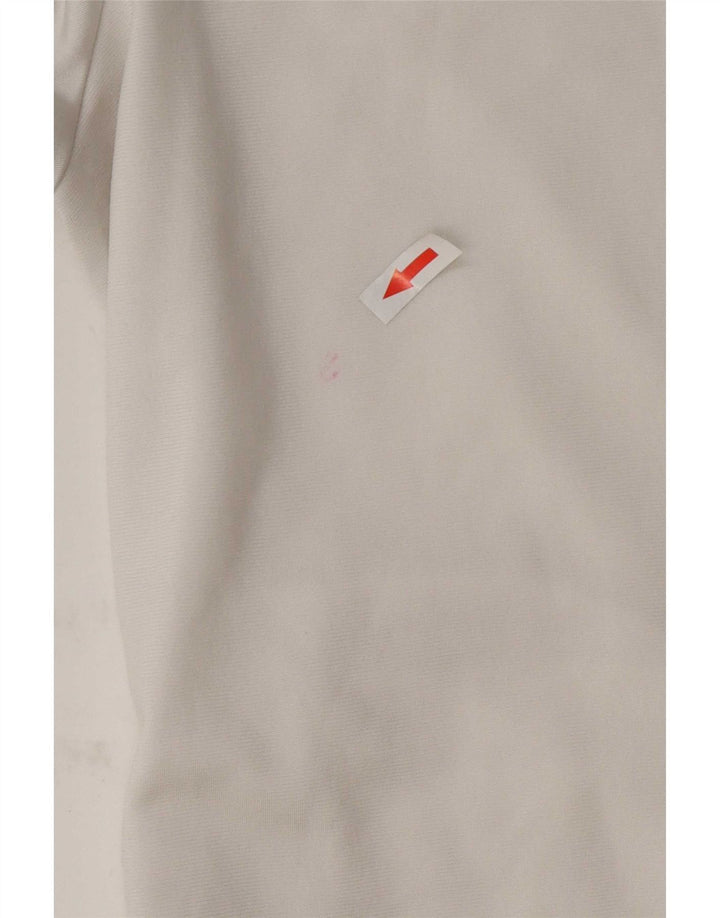 Adidas Womens Tracksuit Top Jacket UK 16 Large White Polyester