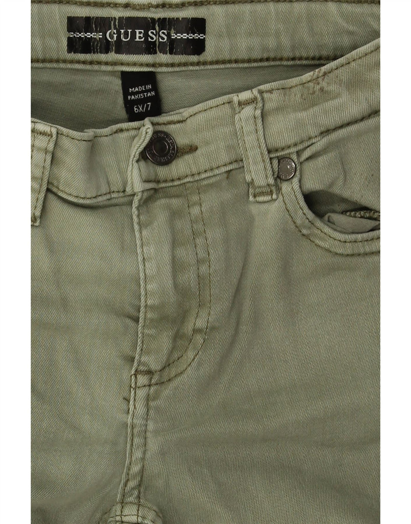 GUESS Boys Slim Jeans 6-7 Years W21 L21 Green Cotton Vintage Guess and Second-Hand Guess from Messina Hembry 