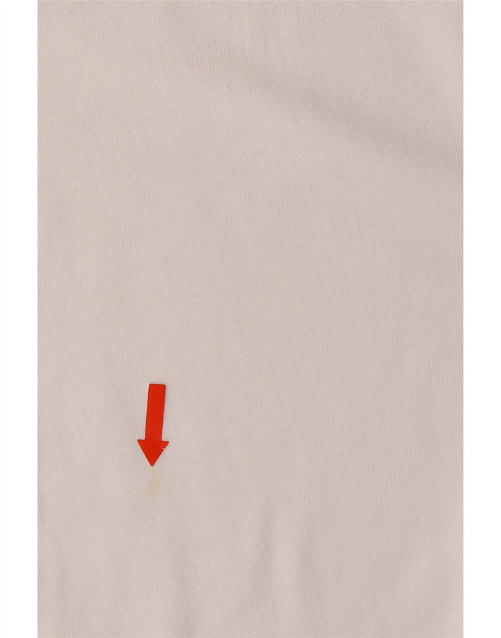 ZARA Womens T-Shirt Top UK 16 Large White Cotton Vintage Zara and Second-Hand Zara from Messina Hembry 