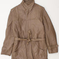 Vintage Mens Leather Jacket IT 46 Small Brown