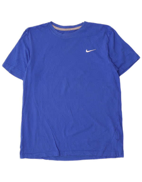 Nike Mens Regular Fit T-Shirt Top Large Blue Cotton