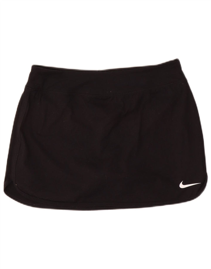 Nike Womens Dri Fit Tennis Skirt UK 14 Medium  Black Polyester