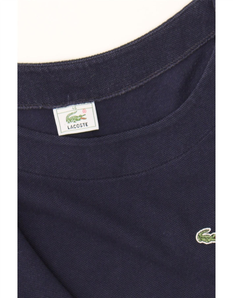 LACOSTE Womens T-Shirt Top Size 46 XL Navy Blue Cotton Vintage Lacoste and Second-Hand Lacoste from Messina Hembry 