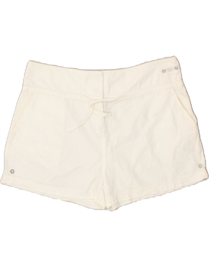 CHAMPION Womens Hot Pants UK 18 XL W32 White Cotton | Vintage Champion | Thrift | Second-Hand Champion | Used Clothing | Messina Hembry 