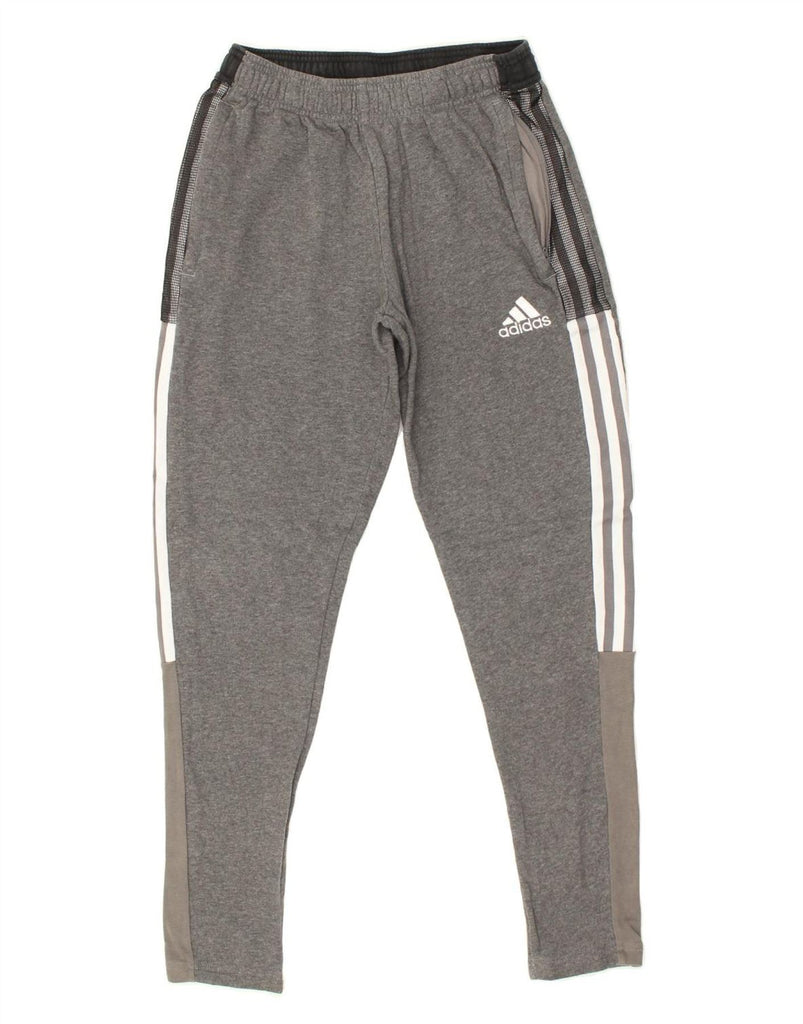 ADIDAS Mens Tracksuit Trousers XS Grey Cotton | Vintage Adidas | Thrift | Second-Hand Adidas | Used Clothing | Messina Hembry 