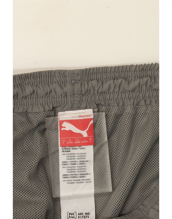 PUMA Mens Tracksuit Trousers Joggers Large  Grey Polyester