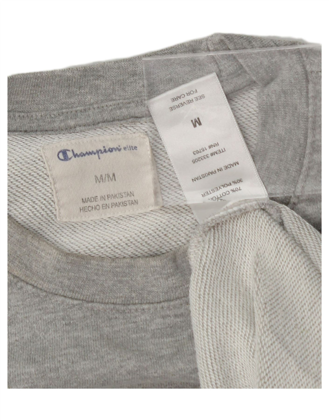 CHAMPION Mens Graphic Sweatshirt Jumper Medium Grey Cotton Vintage Champion and Second-Hand Champion from Messina Hembry 