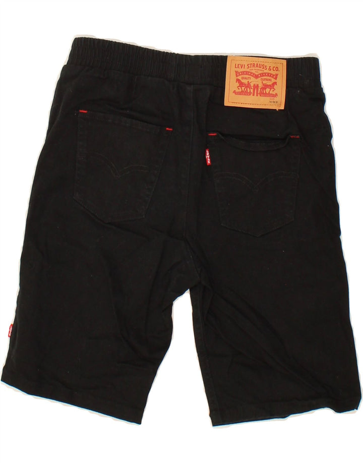 LEVI'S Boys Slim Fit Bermuda Shorts 7-8 Years Medium W24  Black Cotton Vintage Levi's and Second-Hand Levi's from Messina Hembry 