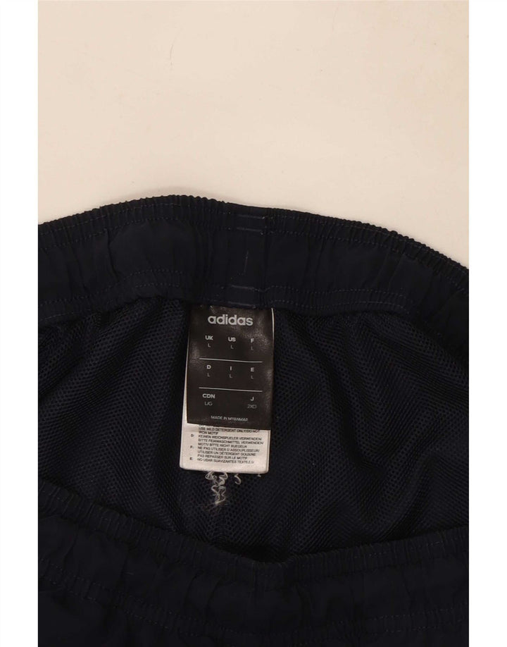Adidas Mens Sport Shorts Large Navy Blue Polyester
