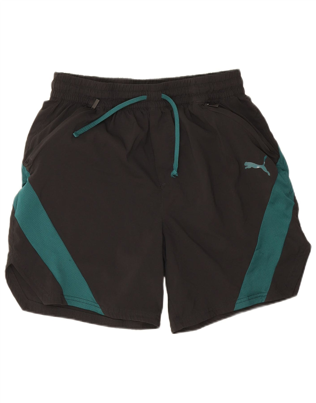Puma Mens Sport Shorts Large  Black Colourblock Polyester