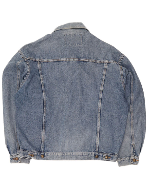 Casucci Mens Denim Jacket UK 40 Large Blue Cotton