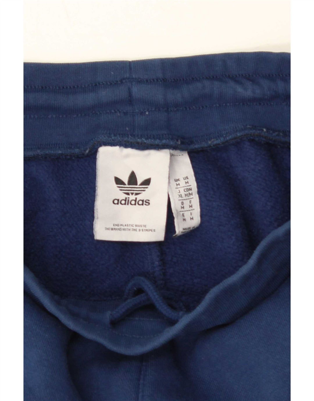 Adidas Mens Tracksuit Trousers Joggers Medium Navy Blue Cotton
