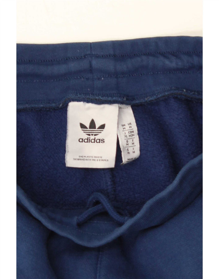 Adidas Mens Tracksuit Trousers Joggers Medium Navy Blue Cotton