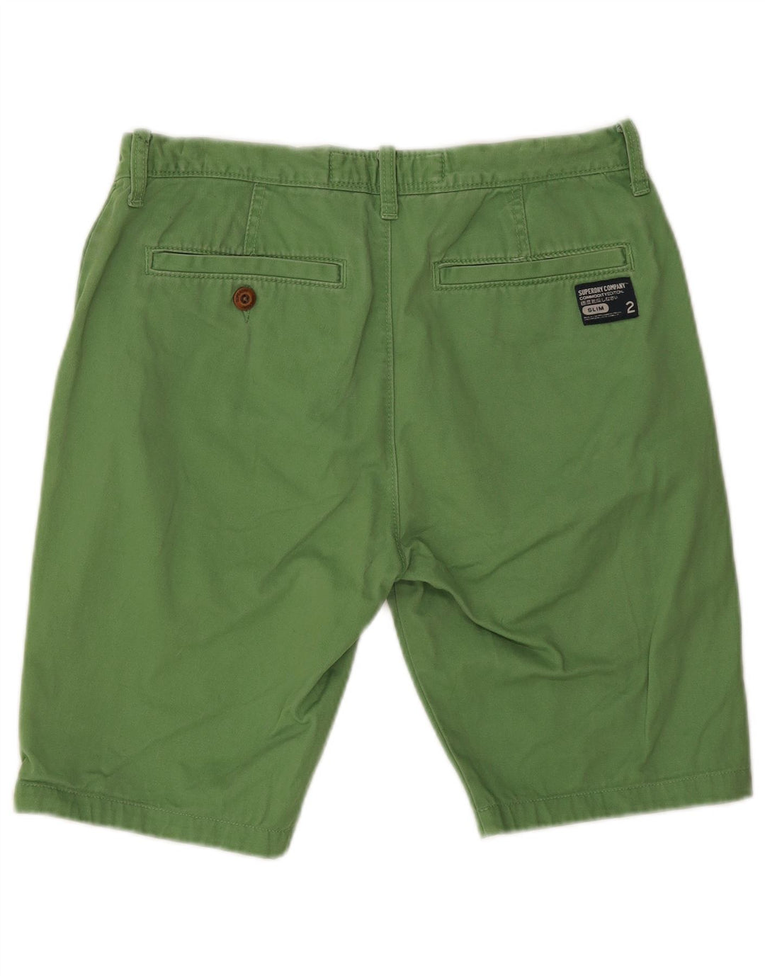 Superdry Mens Chino Shorts Medium W30 Green Cotton