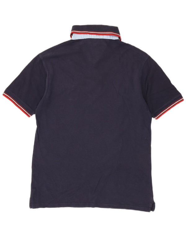 Lotto Mens Polo Shirt Large Navy Blue Cotton