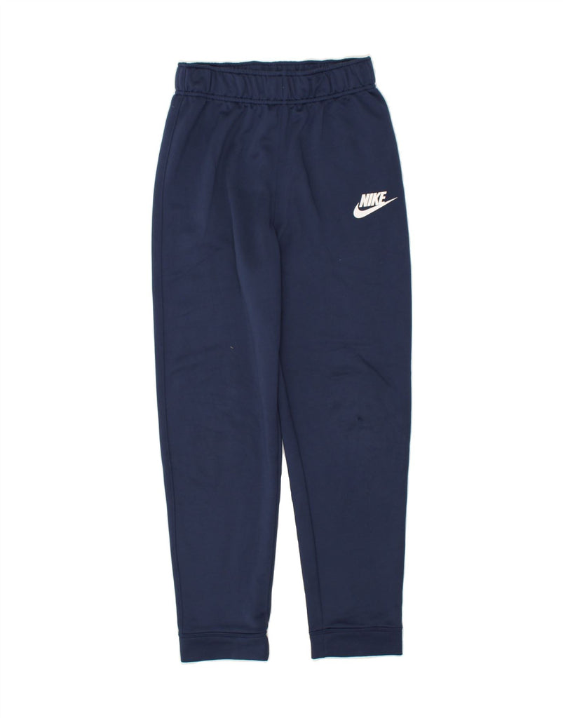 NIKE Boys Standard Fit Tracksuit Trousers Joggers 13-14 Years XL Navy Blue | Vintage Nike | Thrift | Second-Hand Nike | Used Clothing | Messina Hembry 