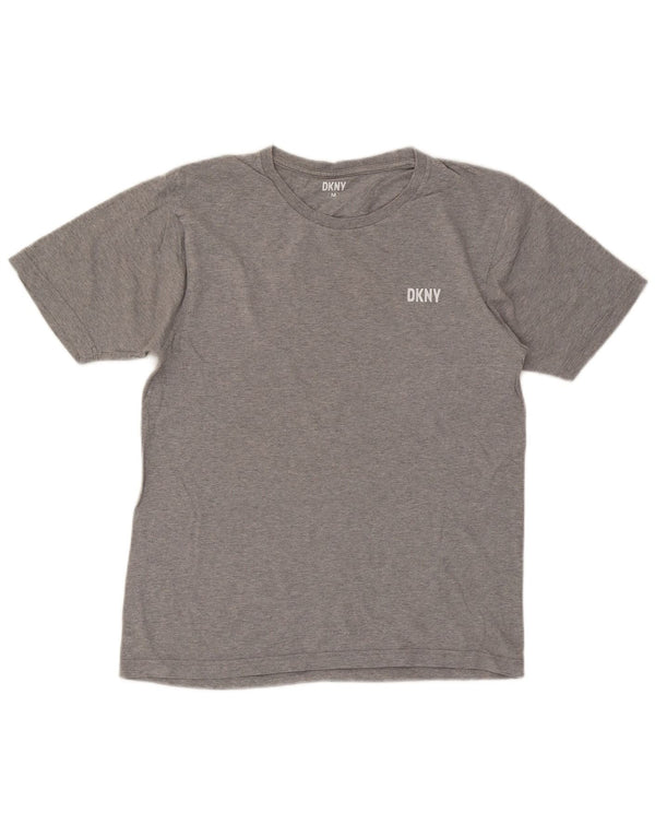Dkny Mens T-Shirt Top Medium Grey Cotton