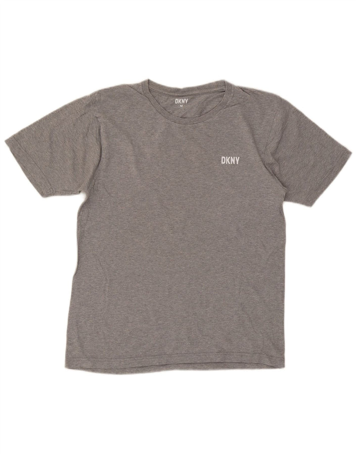 Dkny Mens T-Shirt Top Medium Grey Cotton