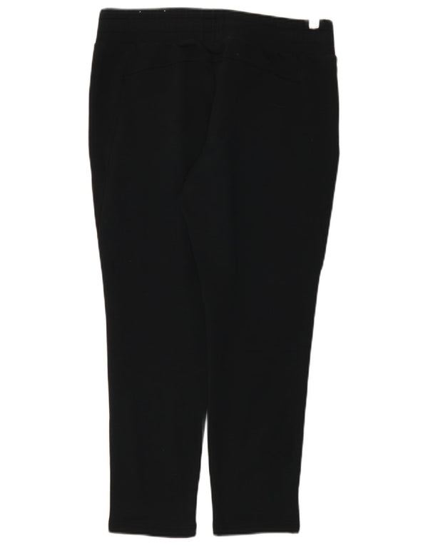 Puma Womens Crop Graphic Leggings UK 12 Medium Black Cotton