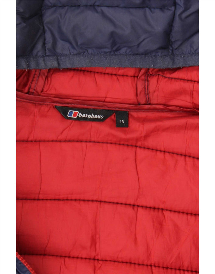 Berghaus Boys Hooded Padded Jacket 12-13 Years Navy Blue