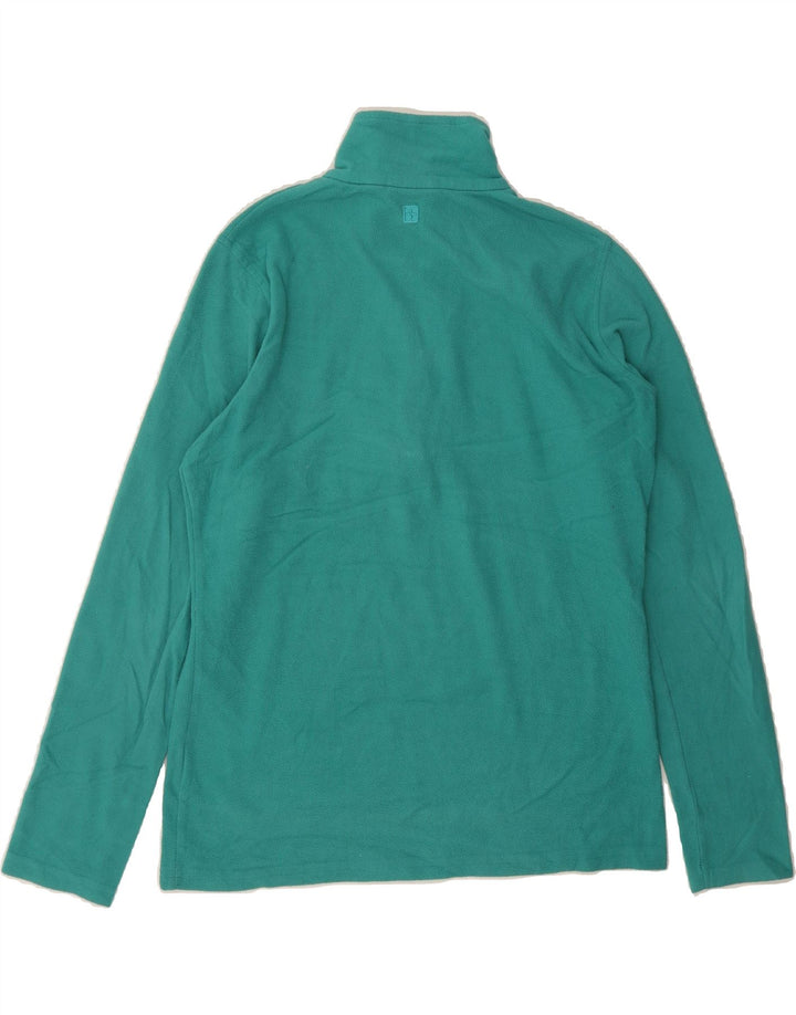 MOUNTAIN WAREHOUSE Mens Zip Neck Fleece Jumper Medium Turquoise Polyester Vintage Mountain Warehouse and Second-Hand Mountain Warehouse from Messina Hembry 