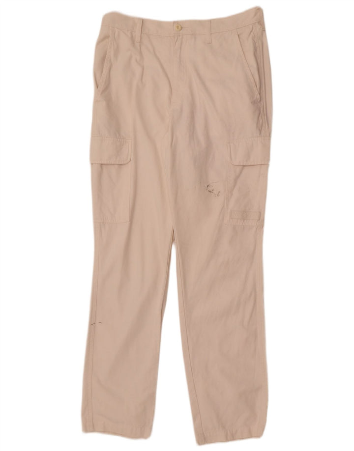 Wrangler Womens Valley Straight Cargo Trousers  W32 L32 White Cotton