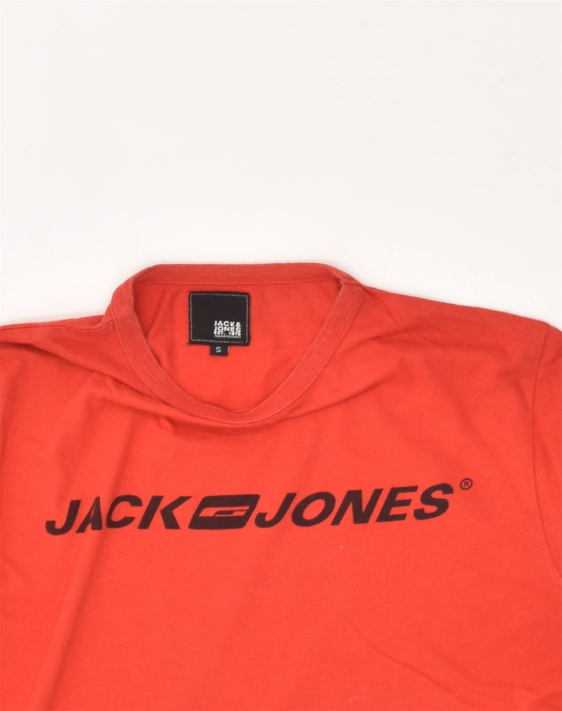 JACK & JONES Mens Graphic T-Shirt Top Small Red Cotton | Vintage Jack & Jones | Thrift | Second-Hand Jack & Jones | Used Clothing | Messina Hembry 