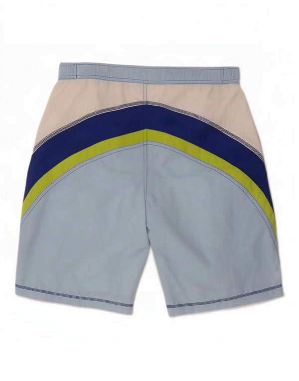 Champion Mens Swimming Shorts Small White Colourblock Polyamide