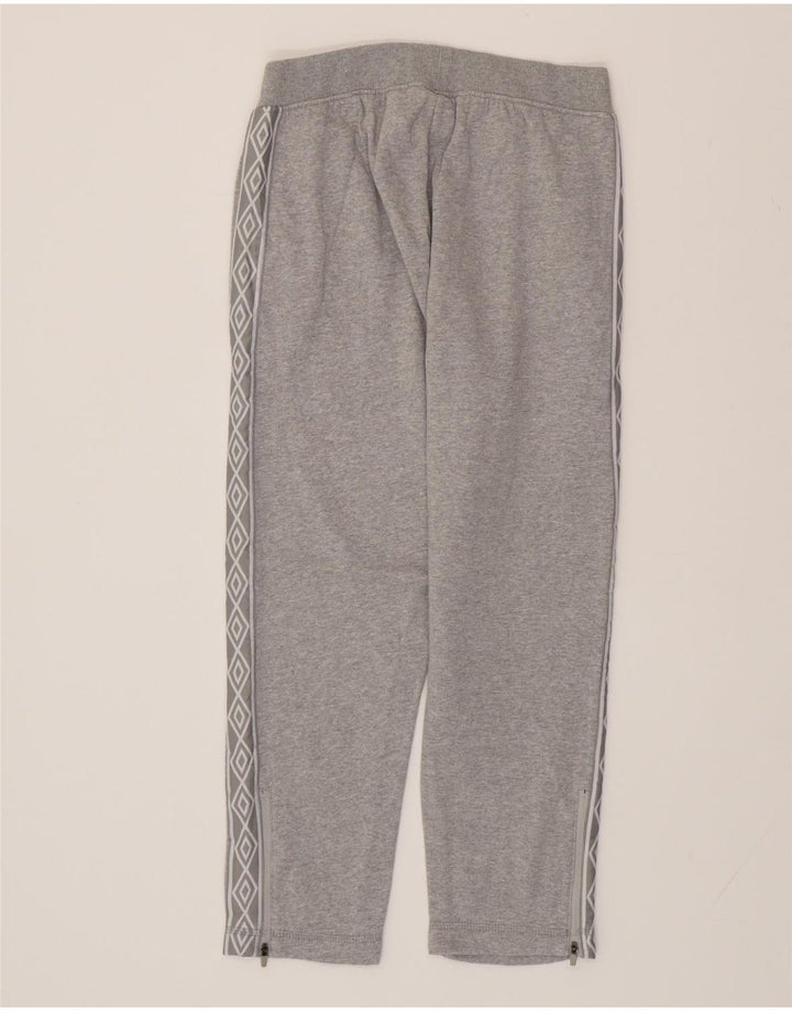 UMBRO Mens Graphic Crop Tracksuit Trousers Small  Grey Cotton