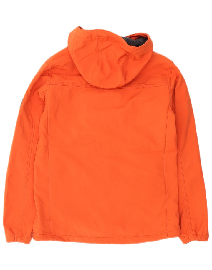 Zara Mens Hooded Windbreaker Jacket UK 36 Small Red Polyester