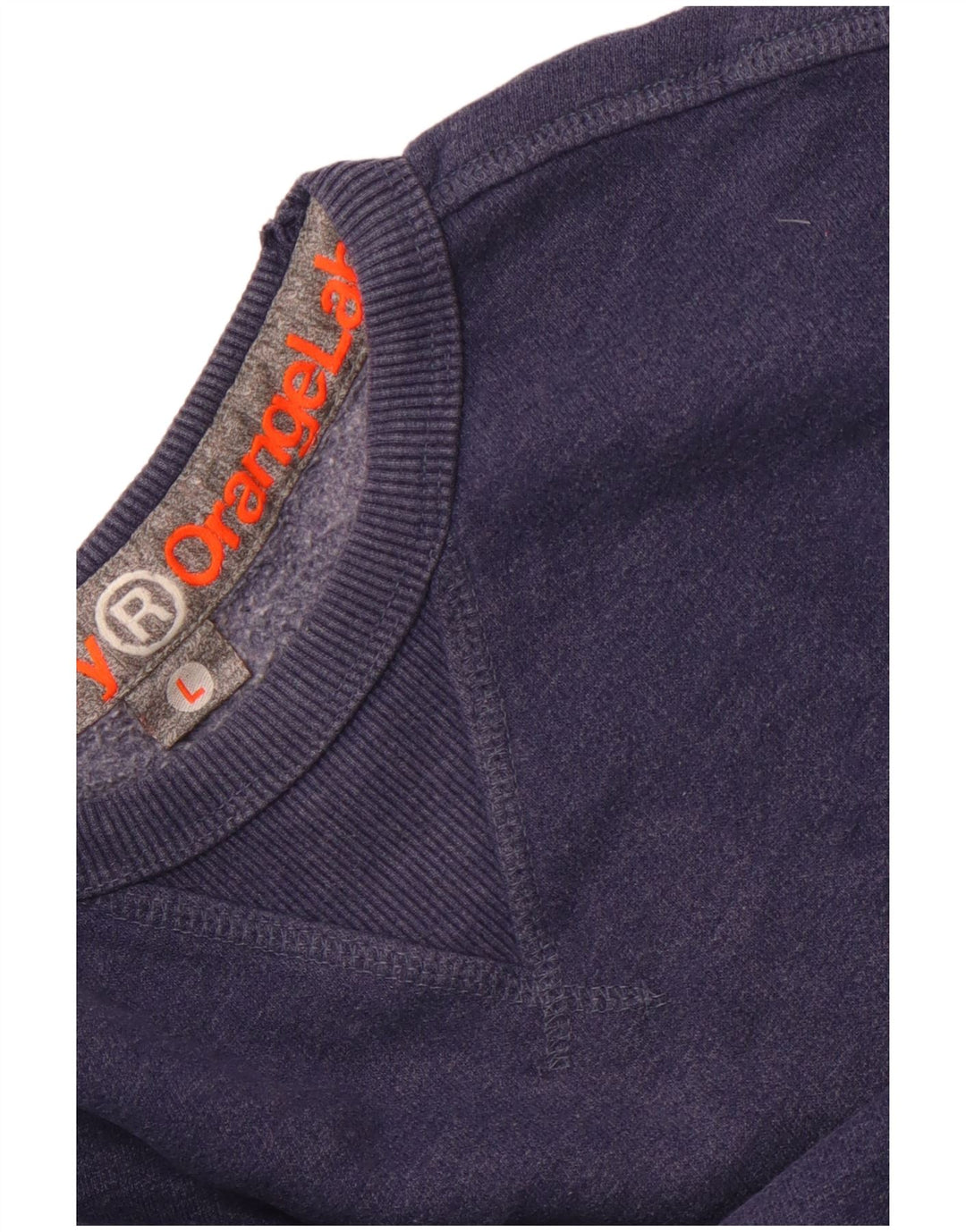 SUPERDRY Mens Sweatshirt Jumper Large Navy Blue Cotton