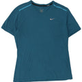 Nike Mens Dri Fit T-Shirt Top Large Blue Polyester