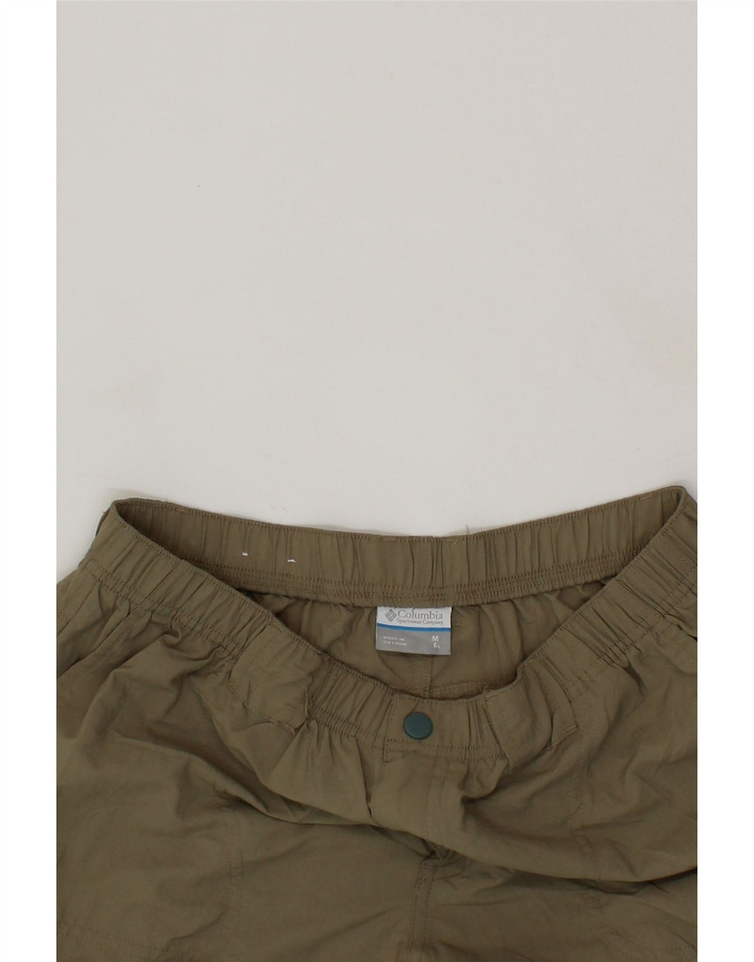 COLUMBIA Womens Cargo Shorts Medium W30  Beige Nylon Vintage Columbia and Second-Hand Columbia from Messina Hembry 