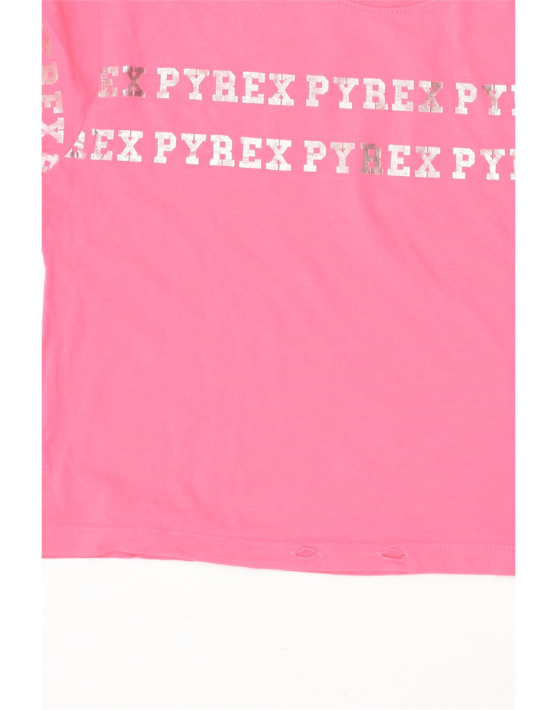 PYREX Girls Crop Graphic T-Shirt Top 11-12 Years Pink | Vintage Pyrex | Thrift | Second-Hand Pyrex | Used Clothing | Messina Hembry 