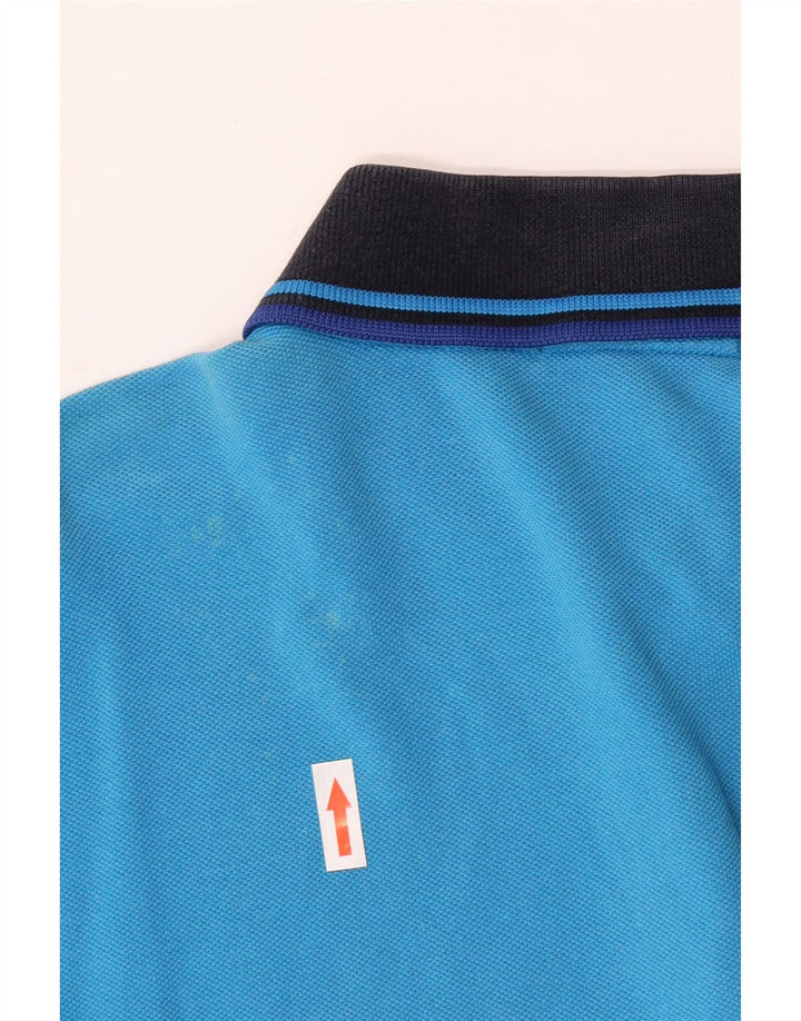 Fred Perry Mens Polo Shirt Medium Blue Cotton