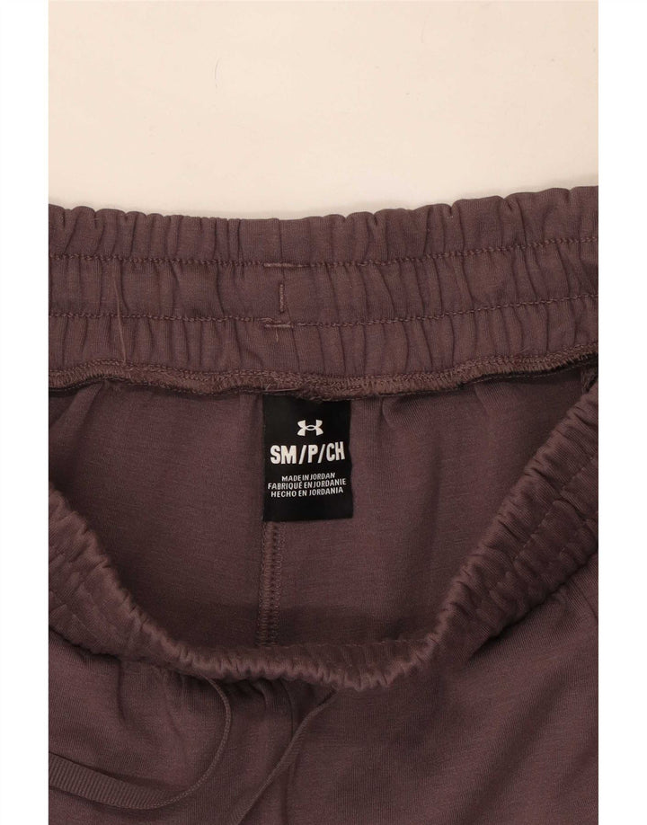 Under Armour Womens Wide Leg Tracksuit Trousers UK 10 Small Brown Polyester