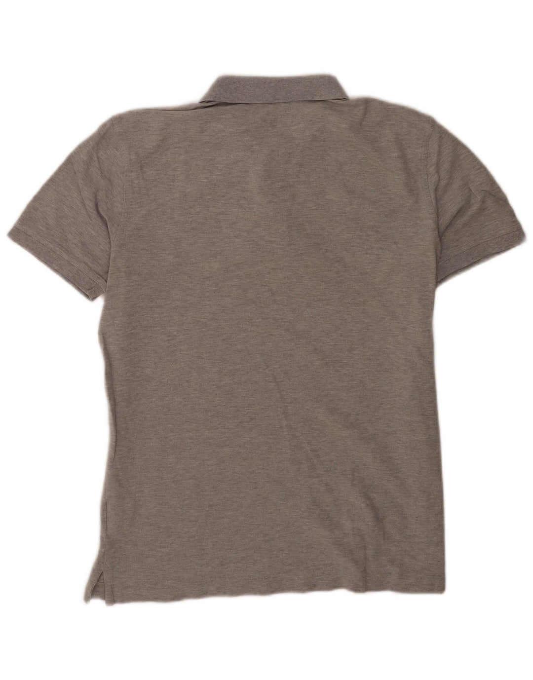 Benetton Mens Polo Shirt Large Grey Cotton