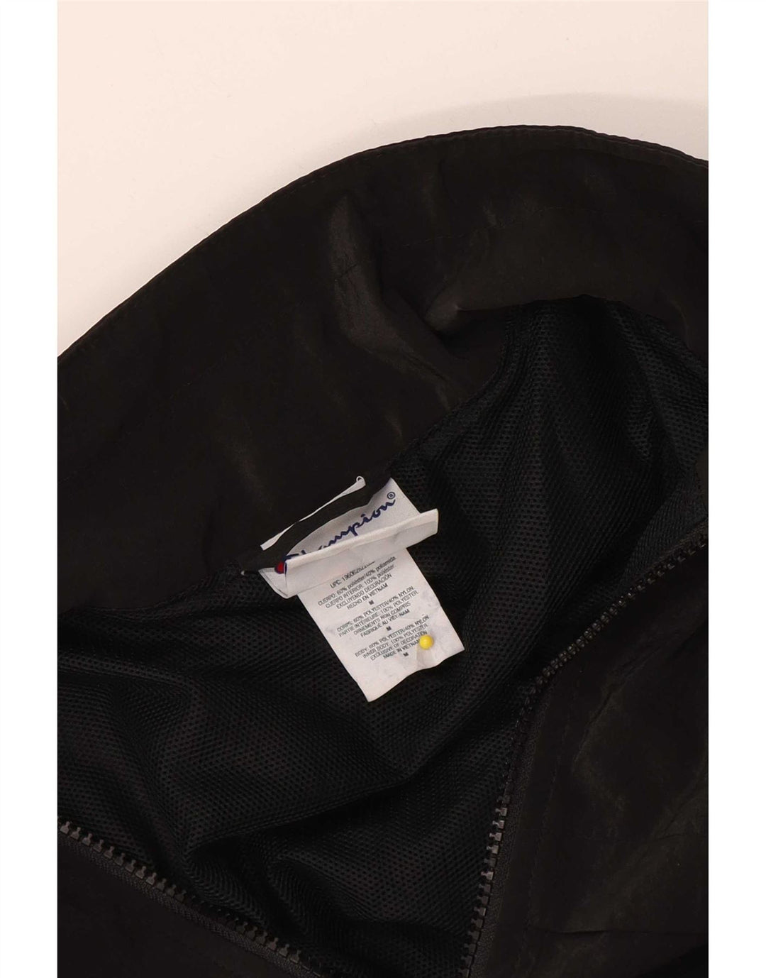 Champion Womens Tracksuit Top Jacket UK 14 Medium Black Polyester