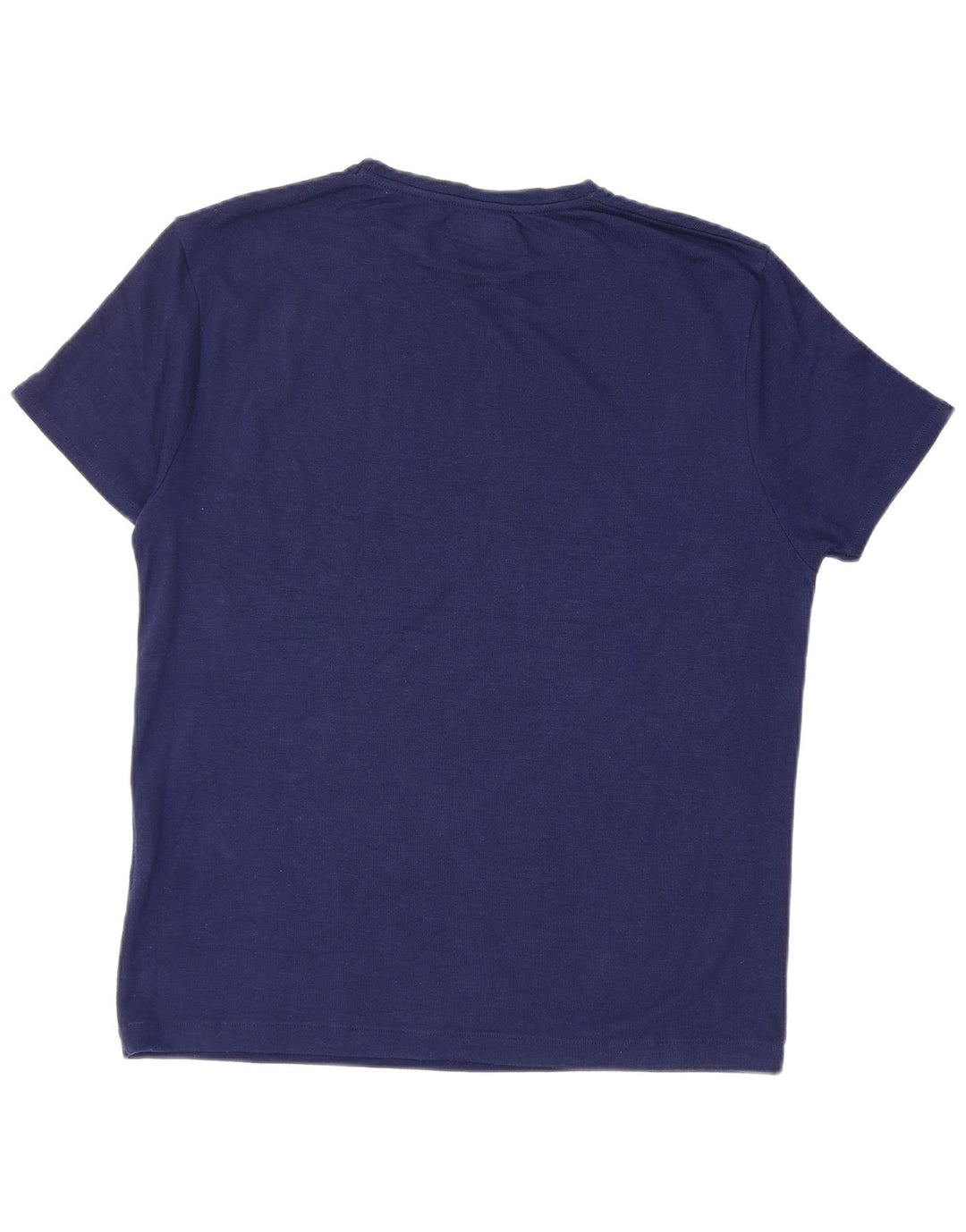ZARA Mens T-Shirt Top Large Navy Blue Polyester
