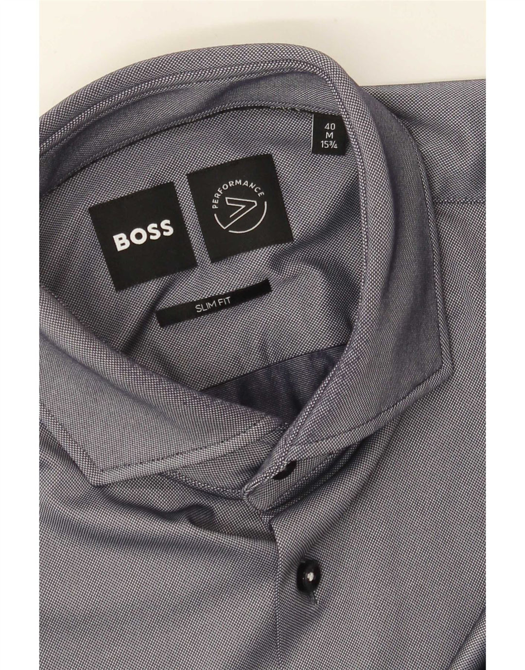 Hugo Boss Mens Slim Fit Shirt Size 40 15 3/4 Medium Grey